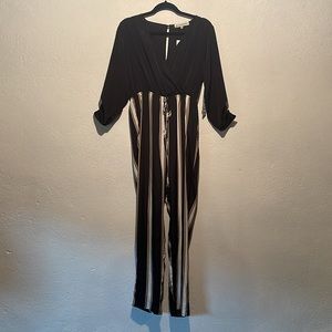 Almost famous striped jumpsuit